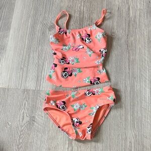Disney Kids Bikini - Peach with Minnie Mouse Floral
